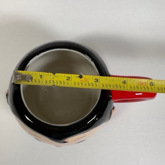 Walgreens Dracula Vampire Ceramic Mug/Cup Halloween Black Red 24.3 fl oz - Picture 10 of 12